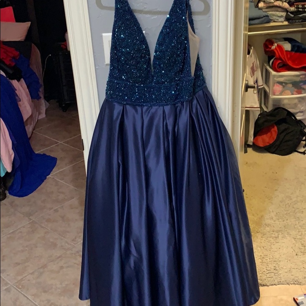 Royal blue prom dress